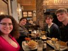 My friends and I eating at a local pub in Howth