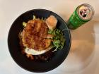 Chicken katsu cupbap from a restaurant called White Rabbit