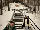 Winding staircase up to Mount Royal 