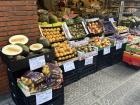 Beautiful fruit market filled with juicy, healthy fruits. They're everywhere!