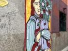 Murals are seen all over Madrid's streets