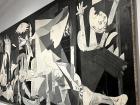 The painting "Guernica" by Picasso--found at the "Reina Sofia" Museum in Madrid