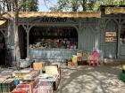 An outdoor book market at Madrid's "Parque Retiro"