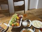 This is a dastorkon I enjoyed at a hostel in Kyzart, Kyrgyzstan. I was the only guest at this dinner!