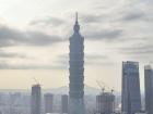 Taipei 101 from the Elephant Trail in Taipei, Taiwan