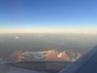 This photo shows the Andes Mountains as I flew over them on my way to Peru