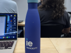 A water bottle from the school that I go to, IE university!