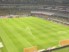 Fans of Club América filling the stadium with color and energy before a match—a powerful example of how fútbol unites families, neighborhoods and generations in Mexico