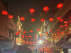 Colorful lanterns and shops in El Barrio Chino, a unique fusion of Chinese and Mexican culture