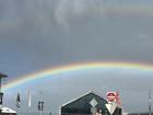 Spring is rainbow season in Tasmania. Do you see the double rainbow?