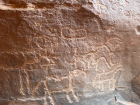 I found some petroglyphs written in sandstone!