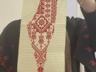 This is a map of Palestine stitched by one of my talented instructors, Lamees Ayyad