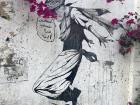 Murals in Amman effortlessly flow with the city's sidewalks and flora 