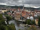Many cities in the Czech Republic are built along the river like this one. They are beautiful, but it can be a big problem when they flood because everything is so close to the river.
