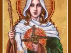 A depiction of St. Brigid 