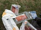 A picnic featuring some Asturian cheeses and jamón (ham)