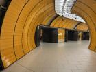 A pedestrian tunnel in the Sendlinger Tor (pronounced "send-ling-ah tour") U-Bahn/S-Bahn station, opened in 1971