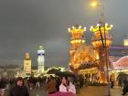 Some of the decorations from Oktoberfest and a decent crowd despite the rain