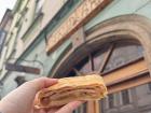 My favorite Apple Strudel pastry can be found in Olomouc, Czech Republic