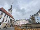 One of the many city squares in Olomouc, Czech Republic