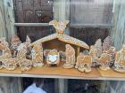 All over my town they have nativity scenes, including this one made from gingerbread