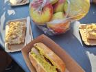 Fall means Apple season! Here is German wurst with special apple-mustard
