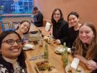 Out with some Fulbrighters at a Turkish falafel restaurant
