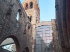 A destroyed church in Mainz that is now a WWII memorial