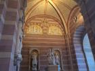Speyer cathedral entry hall with statues
