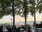 Gorgeous photo from an overlook in Prague during the sunset
