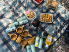 A summer picnic in the Stockholm archipelago! The wooden cups are called kåsa