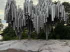 The Jean Sibelius monument in Helsinki, Finland. Jean Sibelius is a famous Finnish composer!