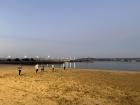 Our ultimate frisbee practice at La Playa de Oza
