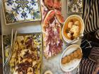 Jamón ibérico along with other traditional Spanish tapas 
