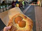 Some students even told me they go through the markets when they are open and will grab a pastry either for breakfast or for lunch. This is an apricot danish!
