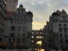 Leipzig at sunset