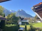 Our view of the Zugspitze (tallest mountain in Germany) from our apartment!