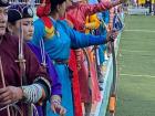 Archers in a Naadam archery contest 