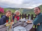 Dinner with a view of the Sněžka mountains  