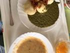 Lunch with soup and dumplings! 