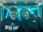 A friend and I on the ferris wheel at the Lugo fair