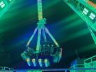 A ride at night at the San Froilán fair in Lugo