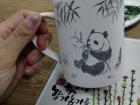 Some pottery that I painted in a traditional Korean craft village