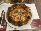 Here we have Italian pizza - this one had anchovies (a type of fish) as Sicily is near the ocean!