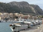 The docks in a city near Palermo
