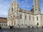 The front of the Siena Cathedral, it is made entirely of stone!