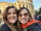 My partner and I at the Colosseum in Rome, it's one of the most famous monuments in the entire world