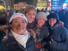 On New Years Eve, I stayed up to watch a music performance in the capital city's main square: Sukhbaatar Square, at midnight, Monoglia's most famous band -- the Hu -- played their song Wolf Totem!