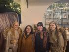 My friend Cassandra (center right) and I (center left) with Two Angels at the Cologne Christmas Market