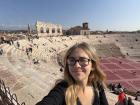 Me inside of the Verona Arena, where Roman gladiators used to fight.
